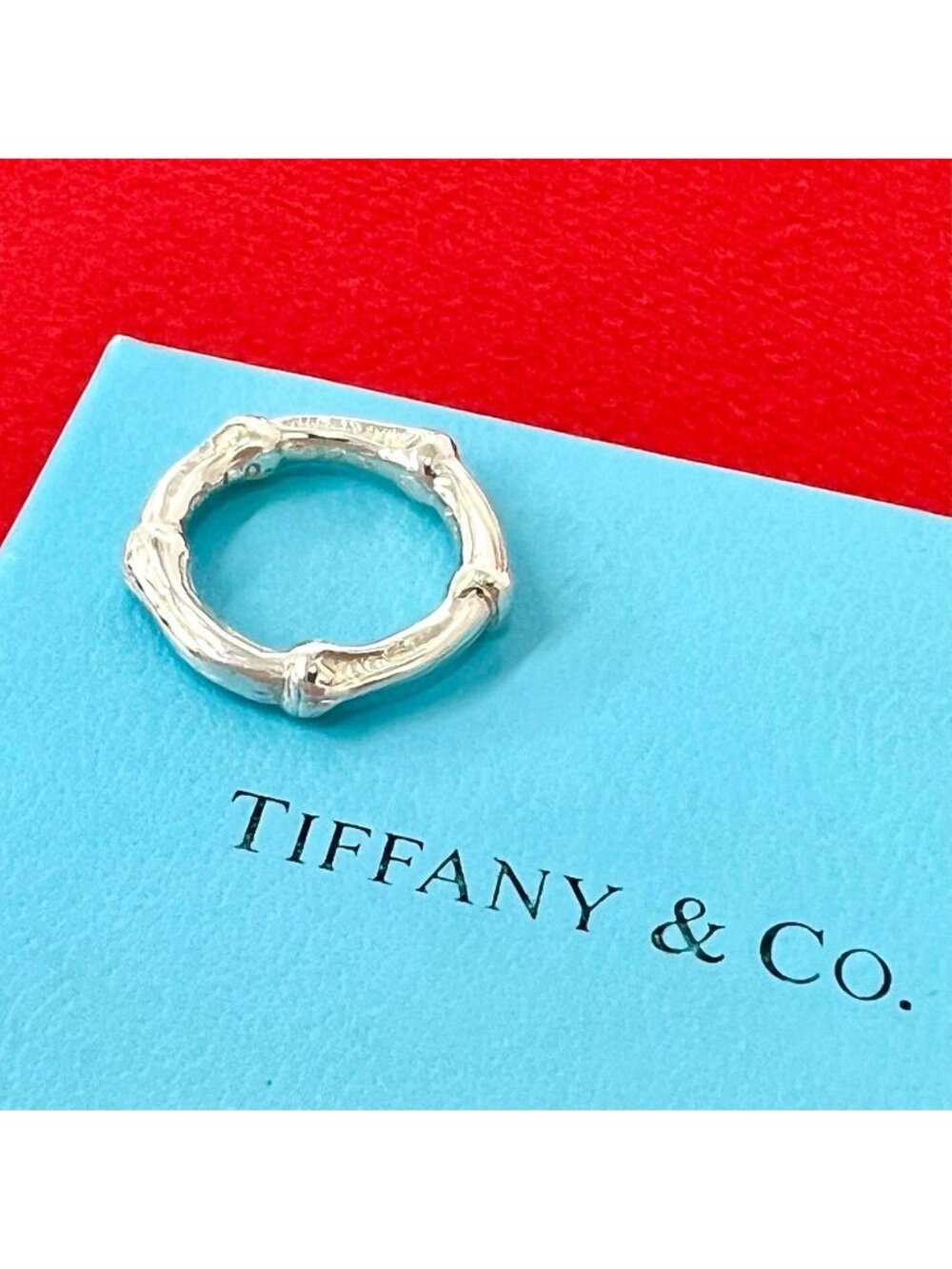 Tiffany & Co Vintage Bamboo Ring 925 Sterling Silver